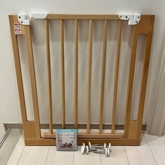タンスのゲン 木製 ベビーゲート 設置幅74~84cm 突っ張り...