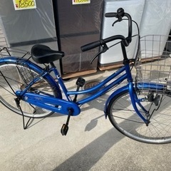 ★中古格安自転車！26インチ　ブルーシティサイクル　ママチャリ