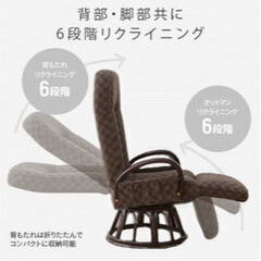 ダイニングチェア　座椅子の画像