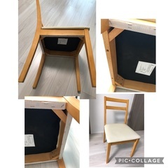 椅子2脚の画像
