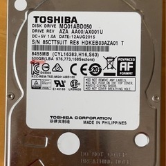 SATA HDD 東芝 MQ01ABD050 500GB 540...