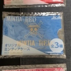 ワンピース缶バッチ5個とミンティアケース3個の画像