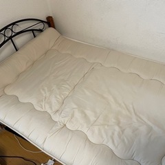 ベッド、マットレス、敷布団、クッションの画像