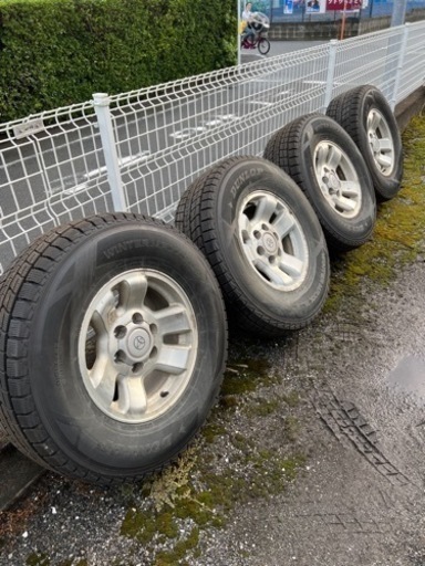 サーフ185純正スタッドレス ホイール4本セットバリ溝 19年製