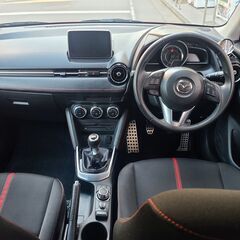 デミオXDツーリング　スピードスター仕様エアロ　6速MT　H27　車検6/8　走行52000ｋ　純正ナビ＆フルセグＴＶ　カラーバックカメラ　ドラレコ　社外レーダー　ＥＴＣ　社外17AWの画像