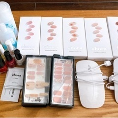 【お値下げ】ジェルネイルセット　uvランプ、マニキュア付き