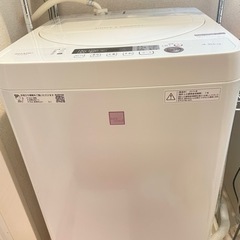 洗濯機 SHARP 2019年製 4.5kgの画像