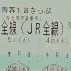 青春18きっぷ【残り2回】