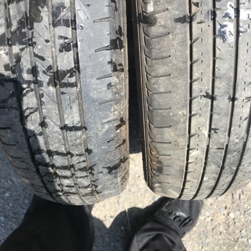 ◎ブリヂストン　中古タイヤ　ホイール付き　155/60R15 74H 2005年製　擦り減りあり