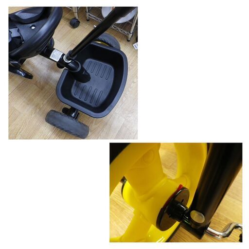 三輪車 BTM trike かじ取り棒・収納カゴ付き ブラック 子供用 キッズ トライク 西岡店