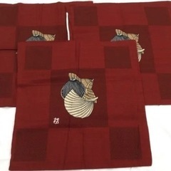 ■■新品■■ 座布団カバー 芹沢銈介　「沖縄笠団扇文」３枚