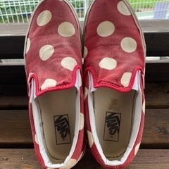 VANS  スリッポン　水玉模様　かわいい　27cmの画像
