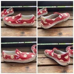 VANS  スリッポン　水玉模様　かわいい　27cmの画像