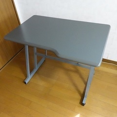 パソコンデスク スチールフレーム シンプルデスク 簡易デスク ワークデスクの画像
