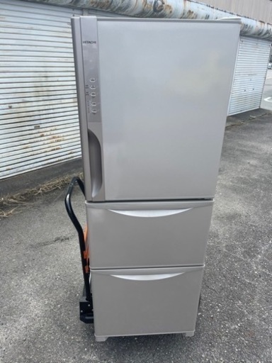 愛知発 直接引取可 日立 265L 3ドア 冷蔵庫 真空チルド 自動製氷 R-K270EV