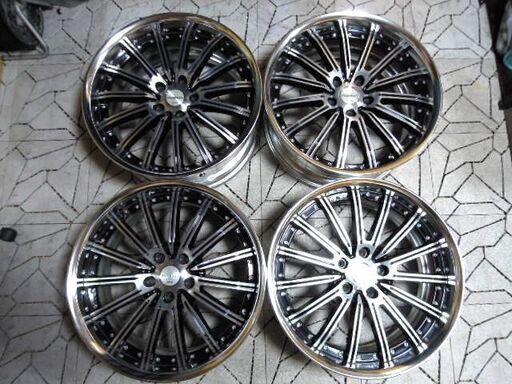 20系 ヴェルファイア 19インチ WORK ワーク VARIANZA ヴァリアンツァ P.C.D114.3 5穴 8.5JJ オフセット +35mm ハブ径70mm 4本 セット 美品