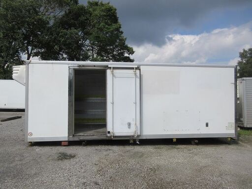 ♪八街SG06♪物置♪コンテナ♪スライドドア付♪訳有♪断熱材入ってる♪アルミ冷蔵箱♪