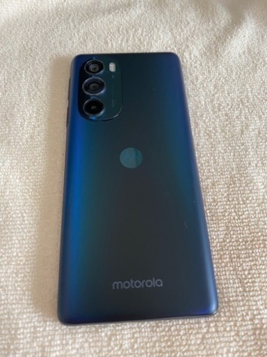 【保証書有・配送料込・新品同様】モトローラ [ 12GB/256GB ] Motorola Edge30 Pro！ SIMフリー 国内版 ゲーミングスマホ ！コスモブルー！