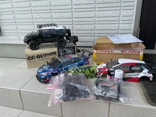 タミヤラジコン TT02、CC01 セット XBシリーズ ヤリス塗装済みボディ無し