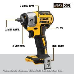 DeWALT コードレスインパクトレンチの画像