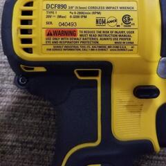 DeWALT コードレスインパクトレンチの画像