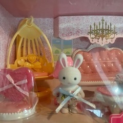 新品‼︎シルバニア風★うさぎさんの素敵なお部屋セット♪の画像