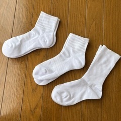 未使用 通学用 白ソックス 21cm~23cm