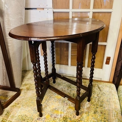 【15万円】Lloyd’s Antiques ロイズアンティークス　ゲートレッグテーブル　gateleg table テーブル　オーク