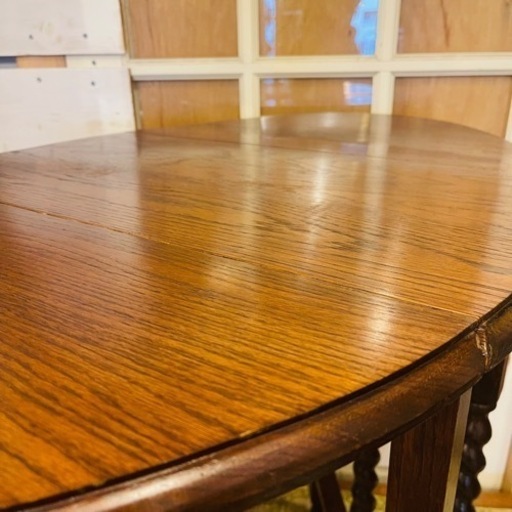 【15万円】Lloyd’s Antiques ロイズアンティークス　ゲートレッグテーブル　gateleg table テーブル　オーク