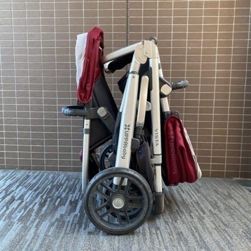 uppababy vista 2人乗り ベビーカー 自立式