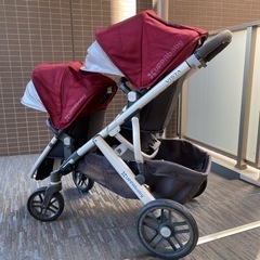 uppababy vista 2人乗り ベビーカー 自立式