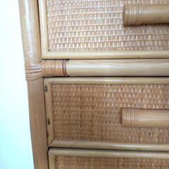 【決まりました!!】早い者勝ち❤　籐のタンス　収納タンス　洋服タンスの画像