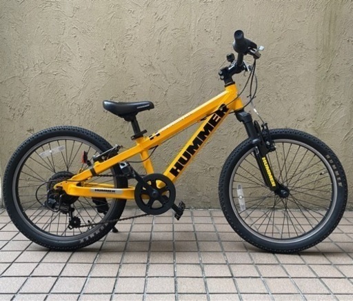 美品 子供用HUMMER(ハマー) マウンテンバイク イエロー 20インチ Jr.ATB206-SV