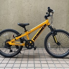 美品 子供用HUMMER(ハマー) マウンテンバイク イエロー 20インチ Jr.ATB206-SV