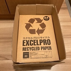 APP 再生コピー用紙 エクセルプロリサイクル A4 白色度82% 古紙100%  紙厚0.09mm 1500枚(500枚×3冊)の画像