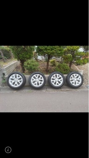 ダンロップタイヤ225  4本セットアルミホイール付きセール特価100000円→50,000円