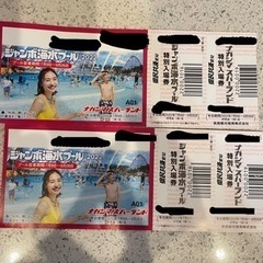 ナガシマ　プール　ペア2枚