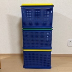 カラーボックス&プラスチックケースの画像