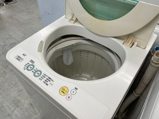洗濯機の分解クリーニング行っています！配送設置込み パナソニック4.2K洗濯機　2011年製　分解クリーニング済！！