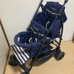 2人乗りベビーカー　縦型　キンダーワゴン