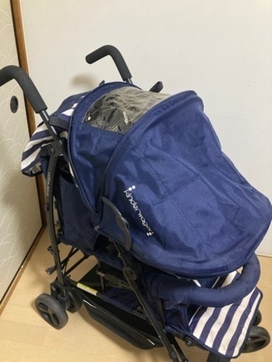 2人乗りベビーカー　縦型　キンダーワゴン