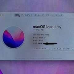 Apple Mac mini M1 8GB 256GB AppleCare+有