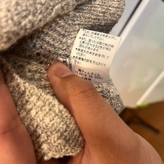 ニットベスト　ベージュの画像