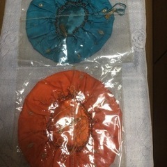 🌺丸底の可愛い巾着袋、ポーチ、2点セット未使用