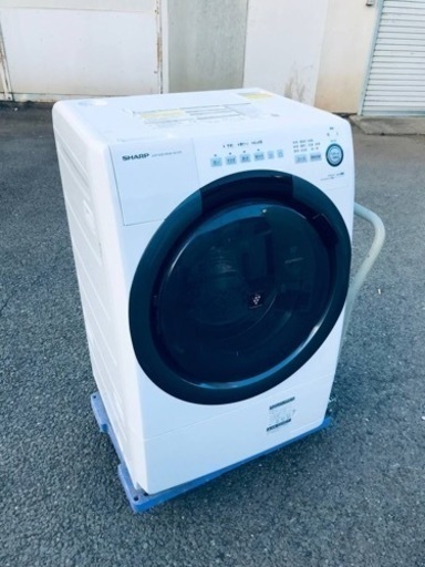 ET2499番⭐️ 7.0kg⭐️ SHARPドラム式電気洗濯乾燥機⭐️2019年製