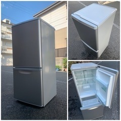 配送無料🚛当日配送‼️ 清掃済み🔹パナソニック　２ドア　冷蔵庫　138L🎖  洗濯機　も出品🔶　大阪　兵庫　京都　奈良
