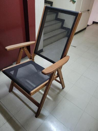 アウトドア　折り畳み式椅子　動作正常