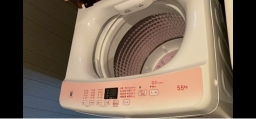 2022年式ハイアール洗濯機　超美品　数回のみ使用　5.5キロピンク