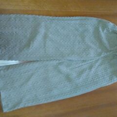 ワイドパンツ　編み模様