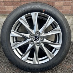 マツダ CX-8 225/55R19 シルバー 新品溝 美品1本...